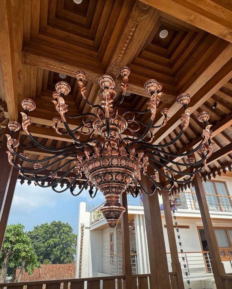 Desain Lampu Gantung Tembaga Klasik SamArt