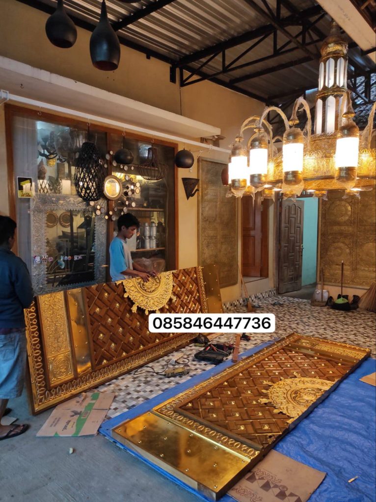 pintu masjid tembaga ukir SamArt
